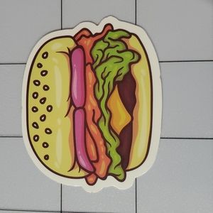 Burger Sticker